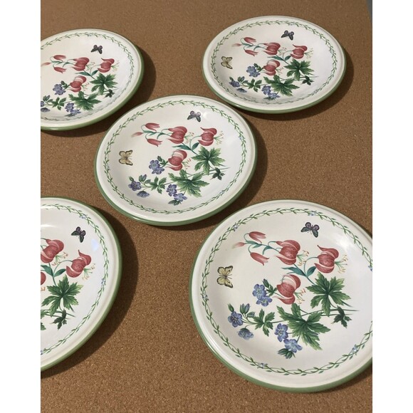 Mikasa set of 5 GARDEN BLOOM  7 3/4" Salad Plates Studio Nova Y 2372 - Picture 8 of 16